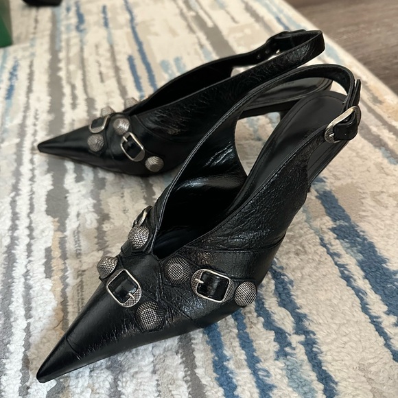 BALENCIAGA Cagole Slingback Pumps - Picture 1 of 5